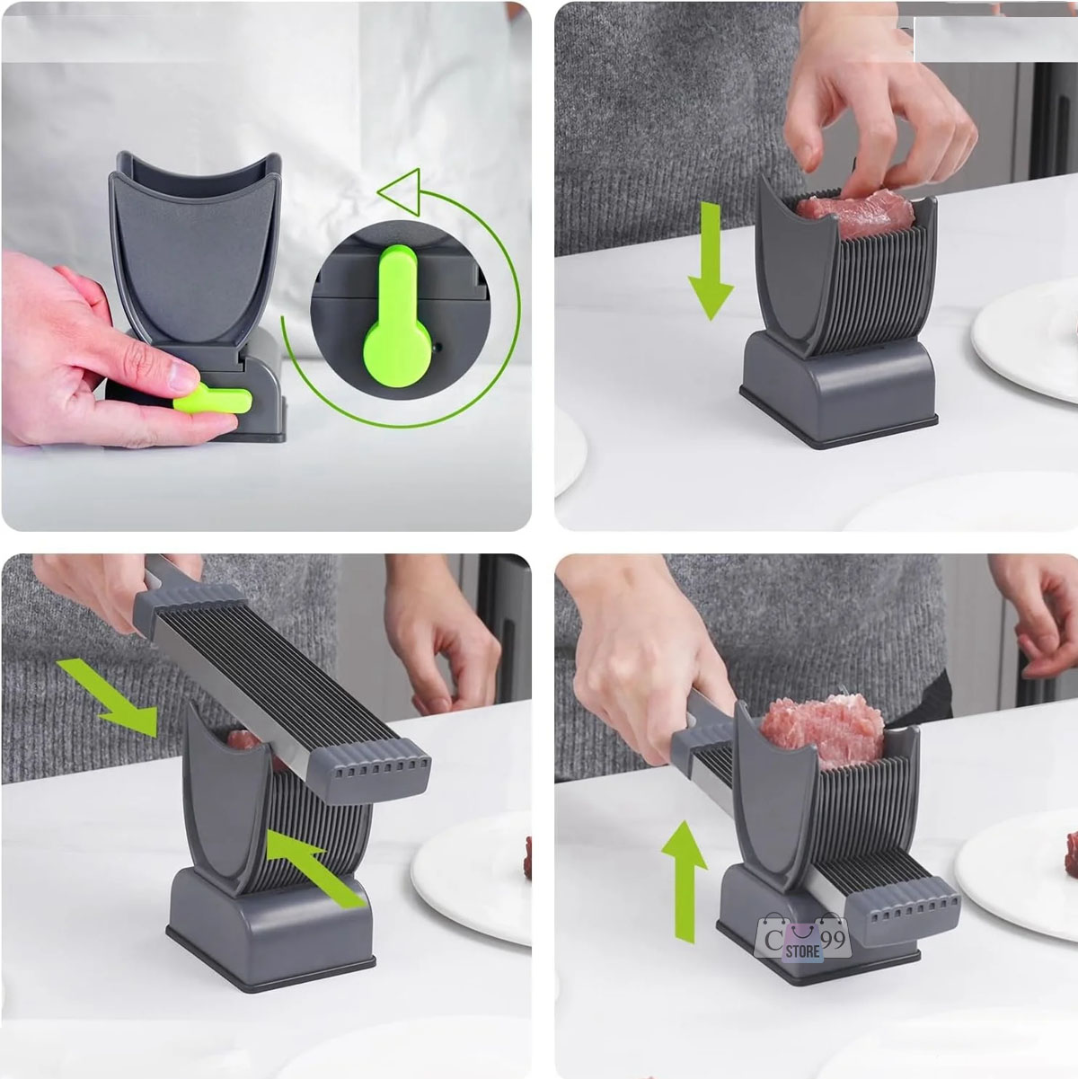 Miniatura 3 de Cortado De Carne Ajustable 2 y 4mm